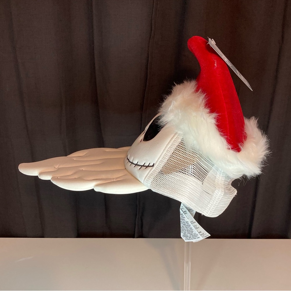 Disney Parks Jack Skellington Santa Holiday Christmas Baseball Cap - Picture 4 of 10